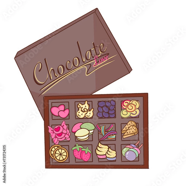 Fototapeta chocolate love 