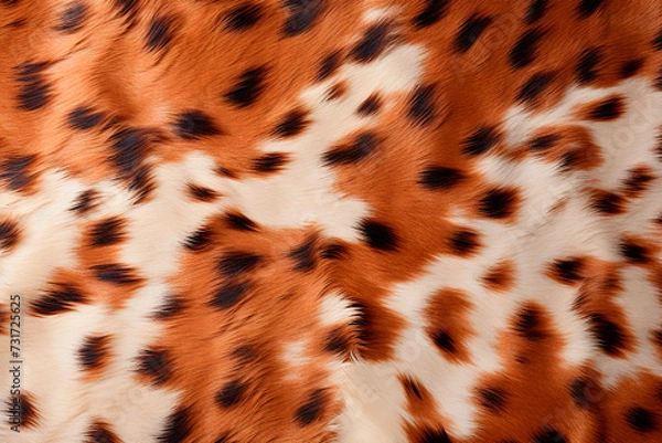 Obraz Spotted animal fur texture close up, background