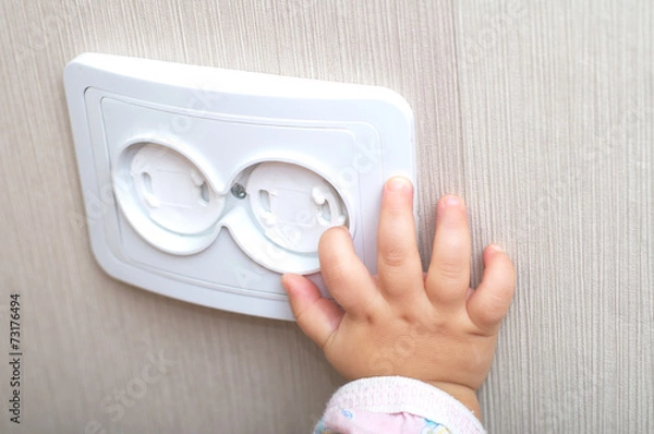 Fototapeta electrical reliability of ac power outlet in home