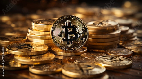 Obraz Unlocking the Power of Currency: Exploring the Intersection of Finance, Business, and Wealth in the European Market, generative AI