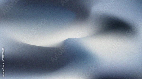 Fototapeta Grainy Gradient Texture Dark and Light Blue Shades, Abstract Background With Grain Effect, Surreal, Modern Pattern, Colorful Backgrounds, Waves, Grunge, Distressed, Paper