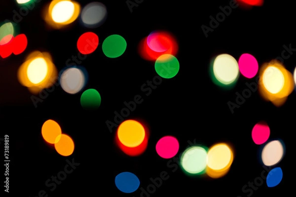 Obraz Colorful holiday lights