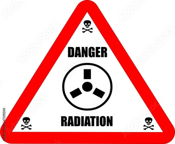 Obraz Paneau "Danger - Radiation"