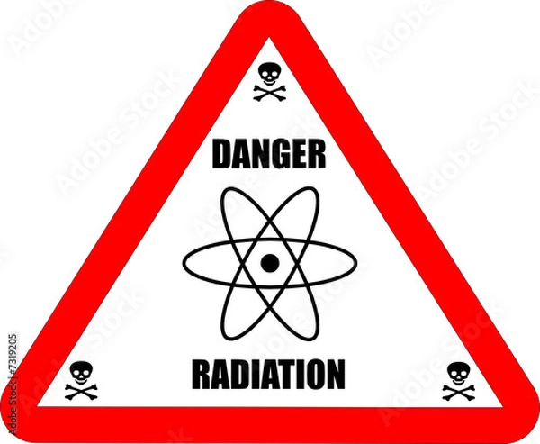 Obraz Paneau "Danger - Radiation"