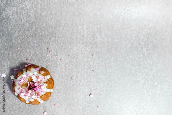 Obraz Easter background with cupcake