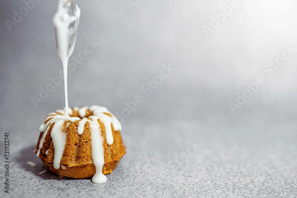 Obraz Easter background with cupcake