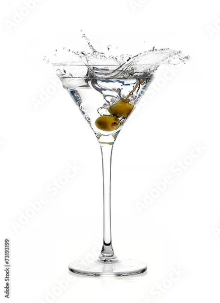 Fototapeta Wytrawny koktajl Martini z Big Splash