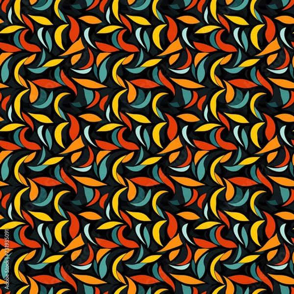 Obraz Abstract Colorful Seamless Pattern design, Textile