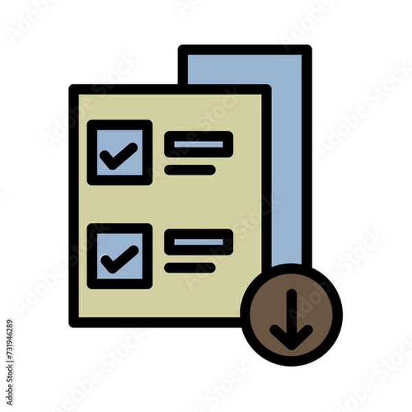 Obraz File Move Upload Filled Outline Icon