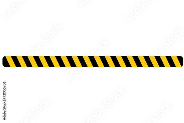Fototapeta under construction background, police line element transparent