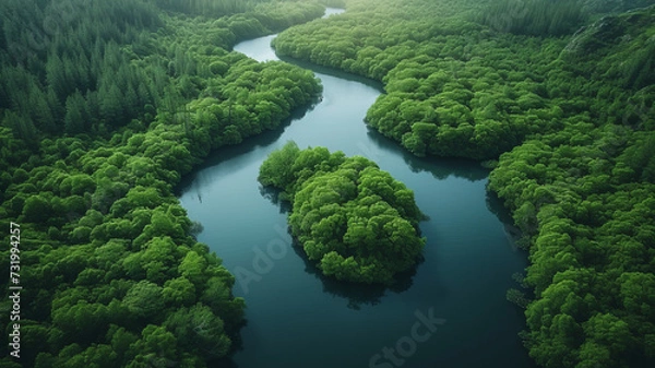 Fototapeta Growing interest in nature photography that highlights environmental issues, conservation efforts, and the beauty of the natural world,generative ai