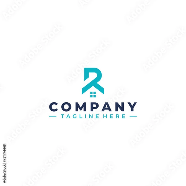 Fototapeta initial letter R logo design