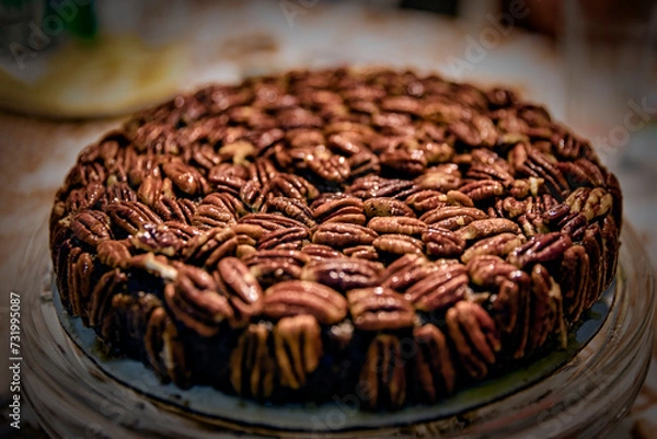 Obraz chocolate cake on a plate