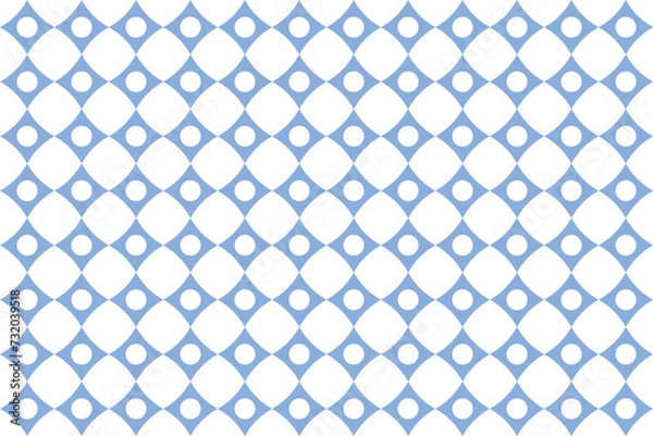 Obraz Abstract triangle pattern repeat pattern blue pattern on white background.