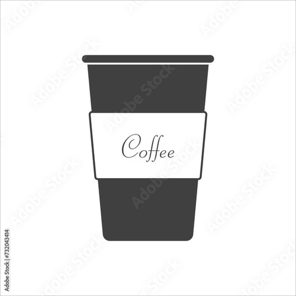Fototapeta Coffee cup icon. Vector. Esp