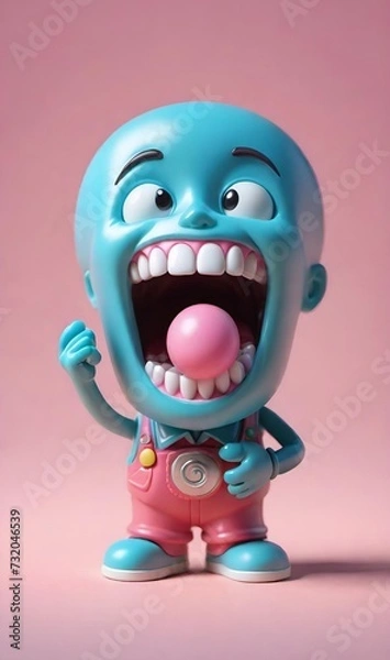 Obraz 3d rendered charecter generative ai 