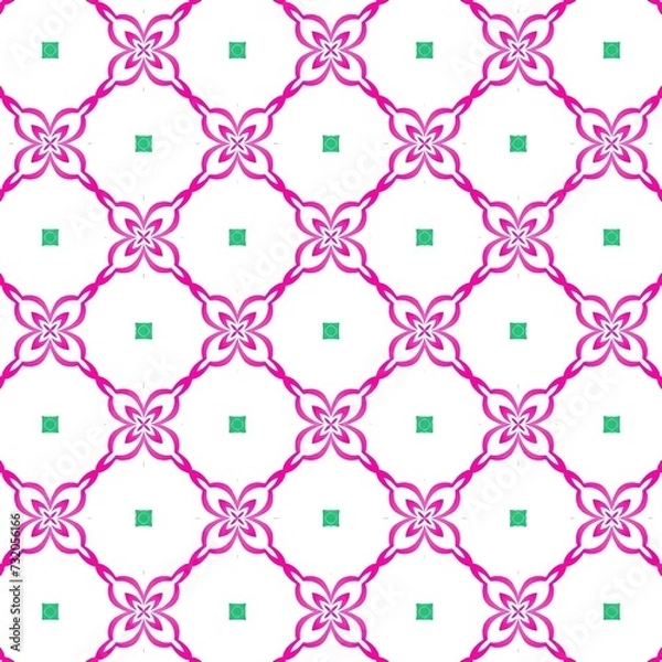 Fototapeta A beautiful repeating geometric pattern design. An illustration of amazing reiteration for fashion designing.