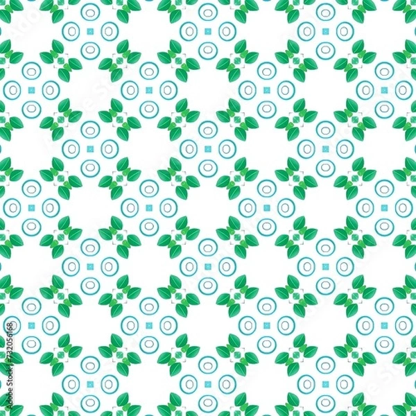 Fototapeta A beautiful repeating geometric pattern design. An illustration of amazing reiteration for fashion designing.