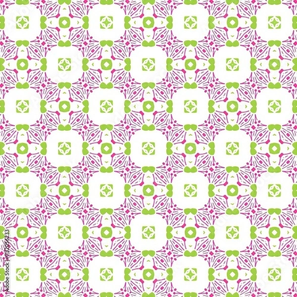 Fototapeta A beautiful repeating geometric pattern design. An illustration of amazing reiteration for fashion designing.
