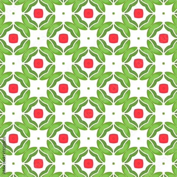 Fototapeta A beautiful repeating geometric pattern design. An illustration of amazing reiteration for fashion designing.