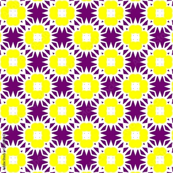 Fototapeta A beautiful repeating geometric pattern design. An illustration of amazing reiteration for fashion designing.