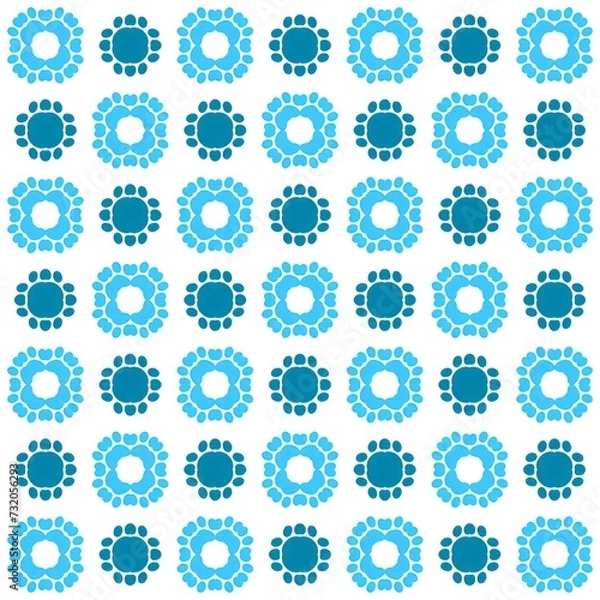 Fototapeta A beautiful repeating geometric pattern design. An illustration of amazing reiteration for fashion designing.