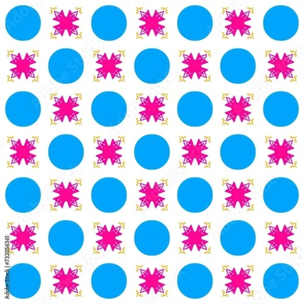 Fototapeta A beautiful repeating geometric pattern design. An illustration of amazing reiteration for fashion designing.