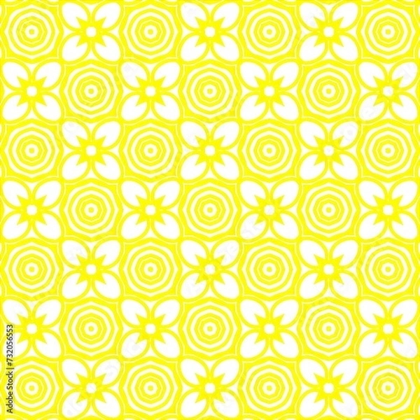 Fototapeta A beautiful repeating geometric pattern design. An illustration of amazing reiteration for fashion designing.