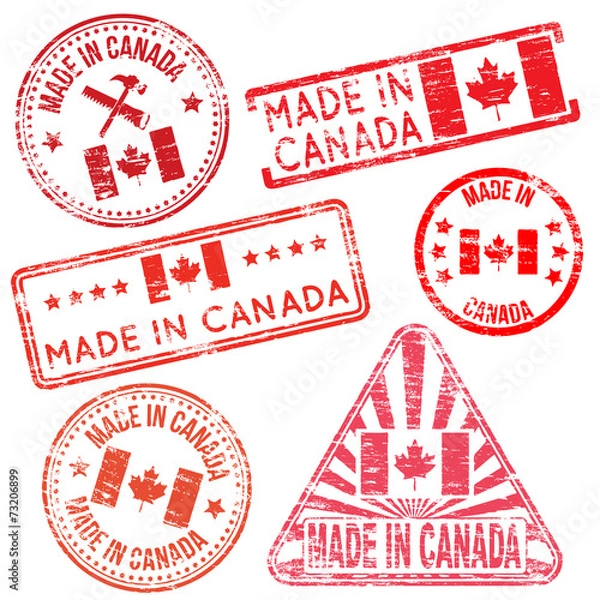 Obraz Made In Canada Rubber Stamps