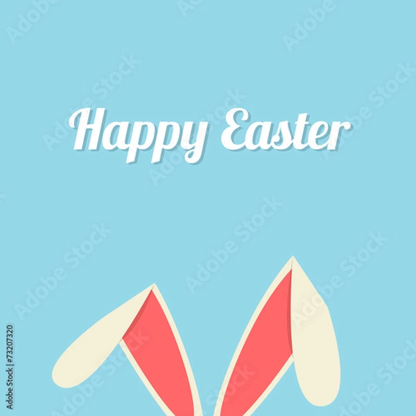 Obraz Easter bunny ears card