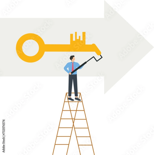 Fototapeta The key to success
