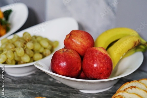 Obraz Red apples on a plate.