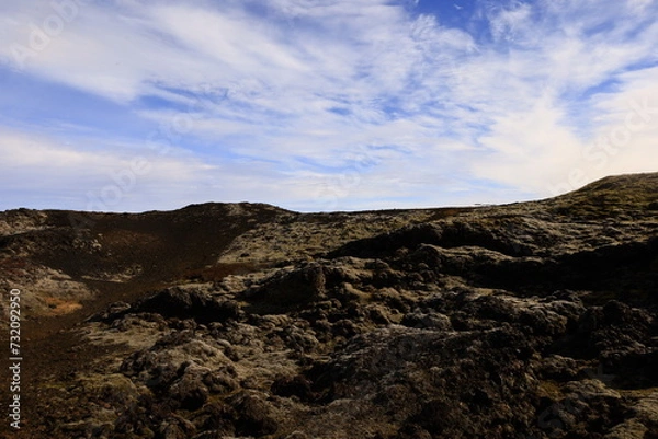 Fototapeta Leirhnjúkur is an active volcano located northeast of Lake Mývatn in the Krafla Volcanic System, Iceland