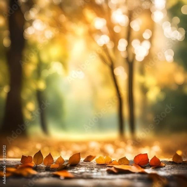 Obraz autumn leaves in the forest