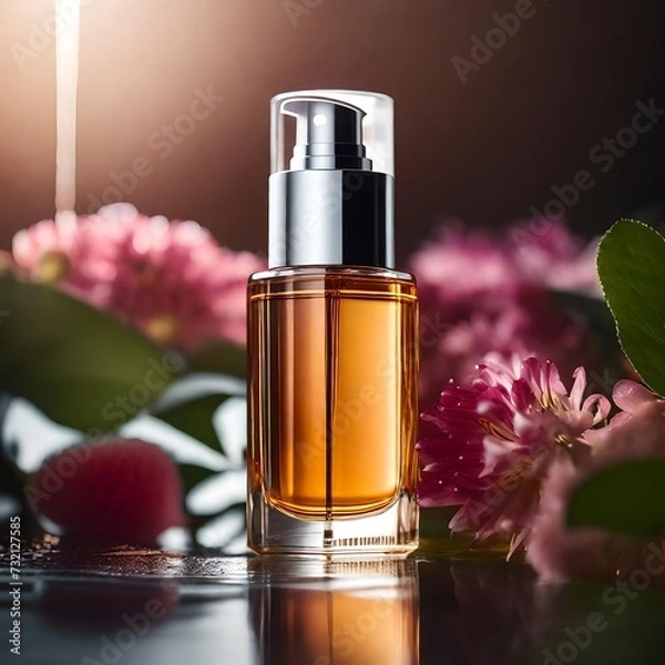 Obraz bottle of perfume and flower