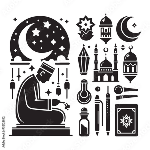 Fototapeta Eid Lanterns Vector Illustrations Illuminate Your Eid Projects