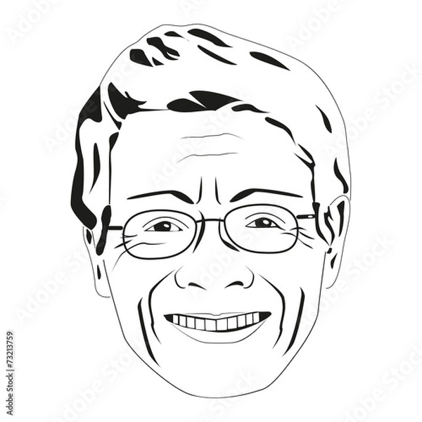 Fototapeta Улыбка пожилого человека