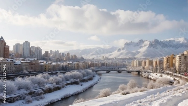 Obraz 雪のある風景