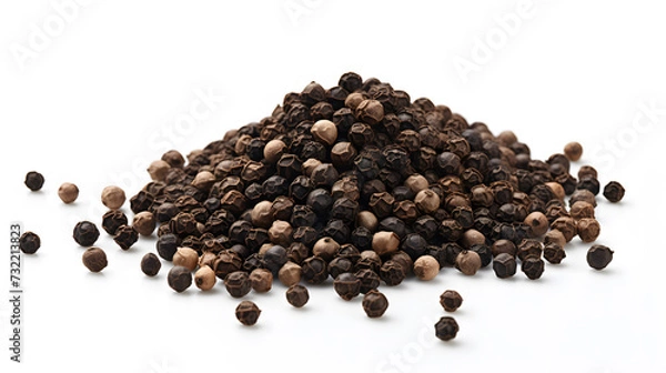 Obraz black pepper on isolated background