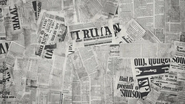 Fototapeta Newspaper background with copy space for your text or image.