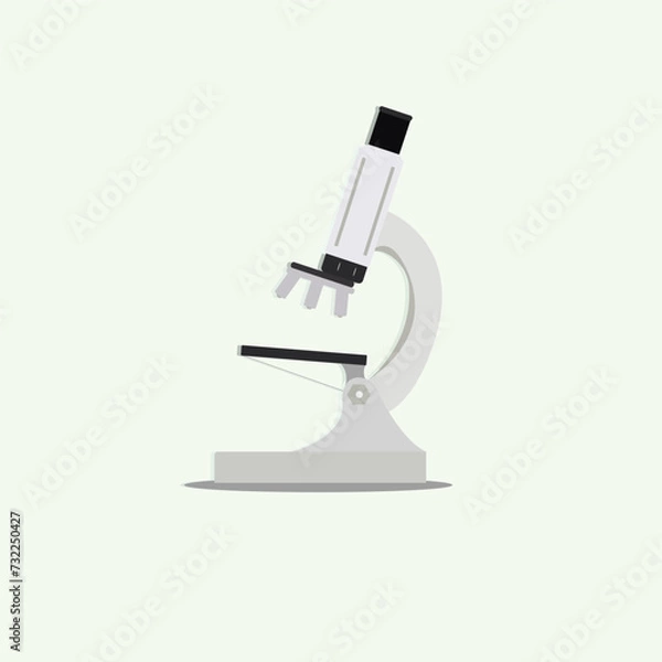 Fototapeta microscope isolated on white background