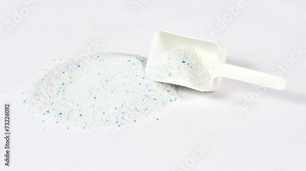 Obraz detergent for a laundry washer on white background
