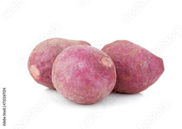 Obraz Sweet potato isolated on white background