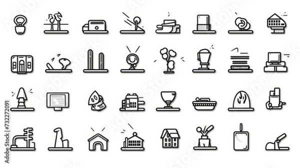 Fototapeta Business presentation icon set