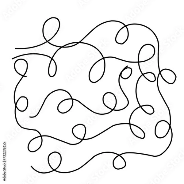 Fototapeta Abstract Loop Lines Background 