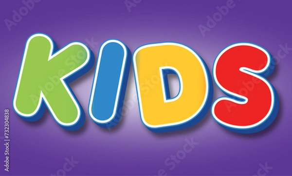 Fototapeta Text effect font