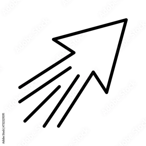 Fototapeta Navigation line icon vector design