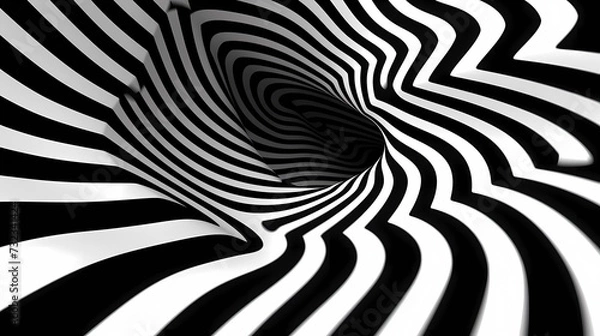 Fototapeta Optical illusion, charming abstract pattern background