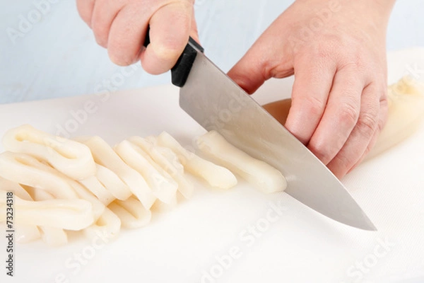 Obraz cutting squid