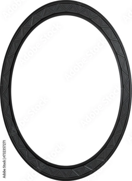 Fototapeta ブラック楕円フレーム